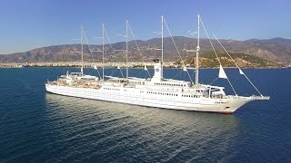 Club Med 2 Cruiseship Aerial in breathtaking 4K [upl. by Ardyaf]