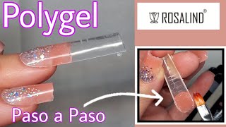 Polygel Paso a paso 💅 reseña Rosalind [upl. by Il]