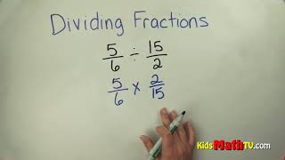 Learn How To Divide Fractions By Fractions Tutorial  Dividing Fractions By Fractions 5th Grade [upl. by Kathie]