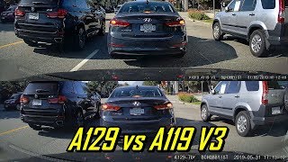 Viofo A129 vs A119 V3 Dash Cam Comparison [upl. by Kendre451]