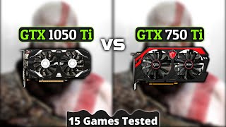 GTX 750 Ti vs GTX 1050 Ti  How Big Is The Difference  15 Games Tested [upl. by Novyar256]