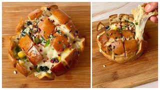 10 mins Instant Cheese Garlic Bread on Tawa  10 mins Garlic Cheesy Pull Apart Bread  Garlic Bread [upl. by Adley]