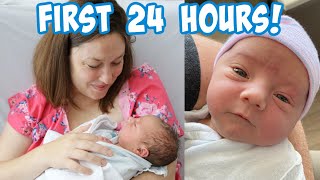 First 24 Hours w Our Newborn Baby Teddy [upl. by Rukna]