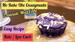 No Bake Ube Ensaymada Easy KetoLow Carb [upl. by Thgiwed]