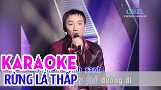 Rừng Lá Thấp  KARAOKE  Tone Nam  Trường Vũ [upl. by Landers]