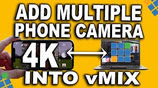 How To Import 2 Or More Phone Camera On vMix Using NDI 5 [upl. by Akemyt]