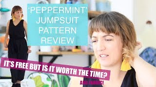 In The Folds Peppermint Jumpsuit Pattern Review  PLUS burrito method my way [upl. by Aicatsana301]