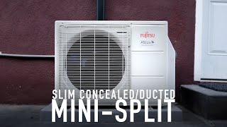 Slim Concealed Duct Mini Split Install [upl. by Tniassuot]