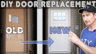 How To Replace An Old Exterior Door With A New Prehung Door [upl. by Pellegrini]