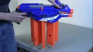 REVIEW Nerf HailFire  Unboxing Review amp Firing Test [upl. by Wash]