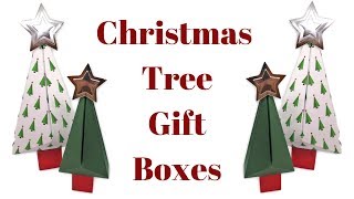 Christmas Tree Shaped Gift Boxes  Original Design [upl. by Mathe]