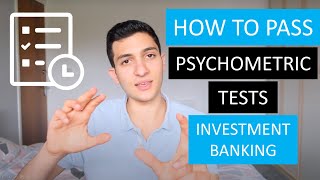 How To Pass Psychometric Tests for an Investment Banking Internship [upl. by Airad]