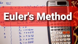 Eulers Method by Using Calculator  Numerical Method for solving ODEs  in Urdu Hindi [upl. by Sansone]