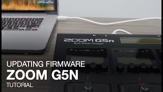 Zoom G5n Updating the Firmware [upl. by Cammi649]