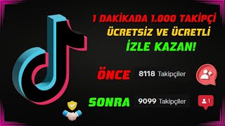 1 Dakikada 1000 Tiktok Takipçi Hilesi  Ücretsiz Şifresiz Tiktok Takipçi Hilesi 2024 [upl. by Anegroeg420]