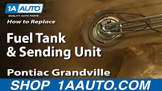 How To Replace Fuel Tank amp Sending Unit 7176 Pontiac Grandville [upl. by Bordy]