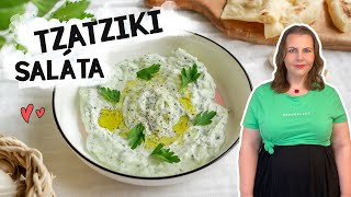 Egyszerű tzatziki recept könnyű görög saláta [upl. by Haldes592]