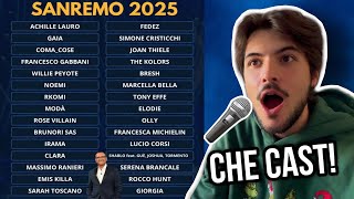 REACTION E COMMENTO AL CAST DEL FESTIVAL DI SANREMO 2025 💐 [upl. by Gotthard326]