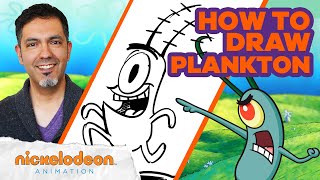 How to Draw Plankton from SpongeBob SquarePants ✍️🎨 Draw Along wMike Dougherty [upl. by Joon773]