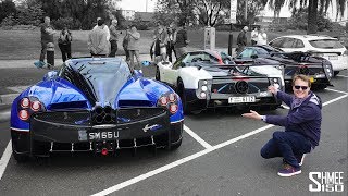 £15m PAGANI TAKEOVER Zonda Cinque Fantasma Evo Viola Huayra Dinastia [upl. by Oralle30]