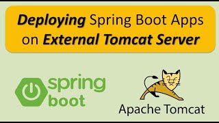 Deploying Spring Boot application on External Tomcat Server  Spring Boot tutorial [upl. by Nnylsaj]