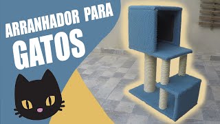 ARRANHADOR PARA GATOS CASEIRO E BARATO  TUTORIAL  DIY [upl. by Gerson]