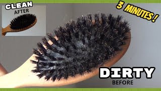 How To Clean A Bristle Brush  3 Minutes  Easy [upl. by Puff]