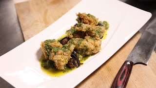 Breville Presents Chef Kelly English Fried Sweetbreads Recipe [upl. by Constantina]