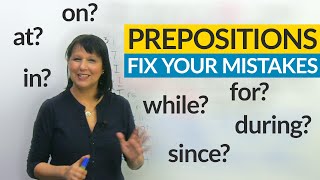 Prepositions Fix 8 Common Errors with the FUN method [upl. by Aissatsan263]