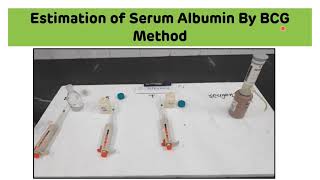 Estimation of Serum Albumin by BCG Method  Bromo Cresol Green Method  Biochemistry Practical [upl. by Leotie]