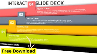 Create an Interactive Slide Deck in PowerPoint  Free Slide Deck  PowerPoint University [upl. by Bullough]