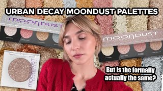 Urban Decay Moon Dust Palettes  Eye Swatches Comparisons Review [upl. by Jason]