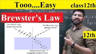 Brewsters law class 12th physics  Abhishek sahu [upl. by Nylime397]