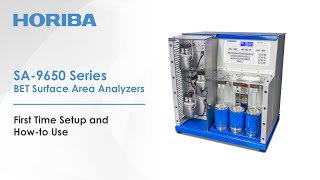 HORIBA SA9650 Series BET Surface Area Analyzers  First Time Setup and Howto Use [upl. by Isawk]