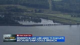 Lake Lure Dam at risk of breaching evacuations underway [upl. by Goines]