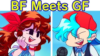 Friday Night Funkin but BF Meets GF in High School Maginage Matches Full Week  Cutscenes FNF Mod [upl. by Eneryt1]