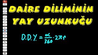 İSPAT DAİRE DİLİMİNİN YAY UZUNLUĞU FORMÜLÜ TYT GEOMETRİDAİRE [upl. by Alejandro]