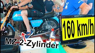 MZ 2Zylinder ETZ 502 Highspeed test [upl. by Seiber]