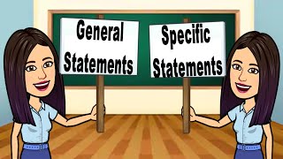 General and Specific Statements  English Reading  English 4  Teacher Beth Class TV [upl. by Trebla]