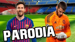 Canción Barcelona vs Manchester United 30 Parodia Con Altura  J Balvin ROSALÍA [upl. by Yenor]