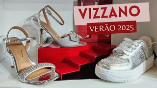 VIZZANO NOVA COLEÇÃO VERÃO 2025  SAPATOS E TENDÊNCIAS DO VERÃO 2025 VIZZANO [upl. by Haimrej]