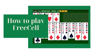 How to play FreeCell [upl. by Adelaja]