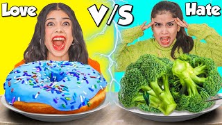 Eating Love VS Hate Food Challenge in 24 Hours  Republic Day🇮🇳 [upl. by Searcy]