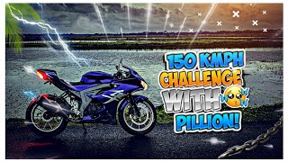 150 KMPH Challenge With Pillion  Crazy Rider [upl. by Enos692]