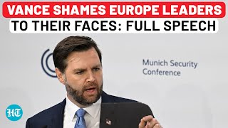 Full Speech JD Vance Shames Europe Leaders To Their Faces Leaves Room Stunned Munich USA Trump [upl. by Eaner]