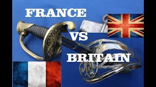 Britain vs France  1845 Pattern Infantry Officers Swords Compared [upl. by Aroled354]