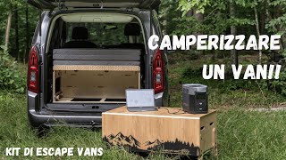 CAMPERIZZARE UN VAN CON IL MIGLIORE KIT IN COMMERCIO  2 [upl. by Notrab]