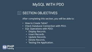 Full stack web developer course  lesson  18  Part1  MySQL with PDO [upl. by Gabler268]