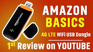 Amazon Basics 4G LTE Dongle WiFiDongle  All SIM Support [upl. by Odnarb651]