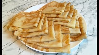 Простые Блины Без Заморочек Быстро и Вкусно  Блины На Молоке  Pancakes Recipe Crepes [upl. by Yorick377]